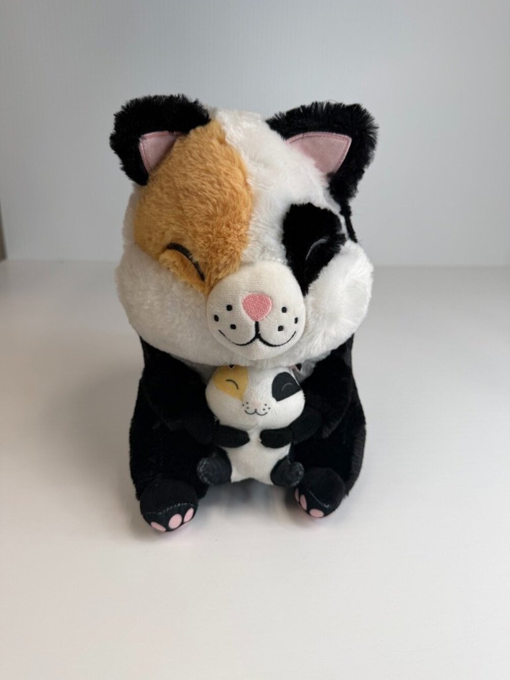 Nanco Belly Buddy Plush Calico Cat Stuffed Animal Toy Collect Holiday Party Ex